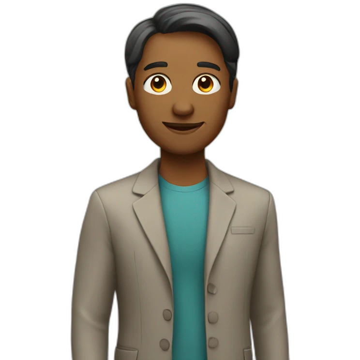 teacher with board behind emoji
