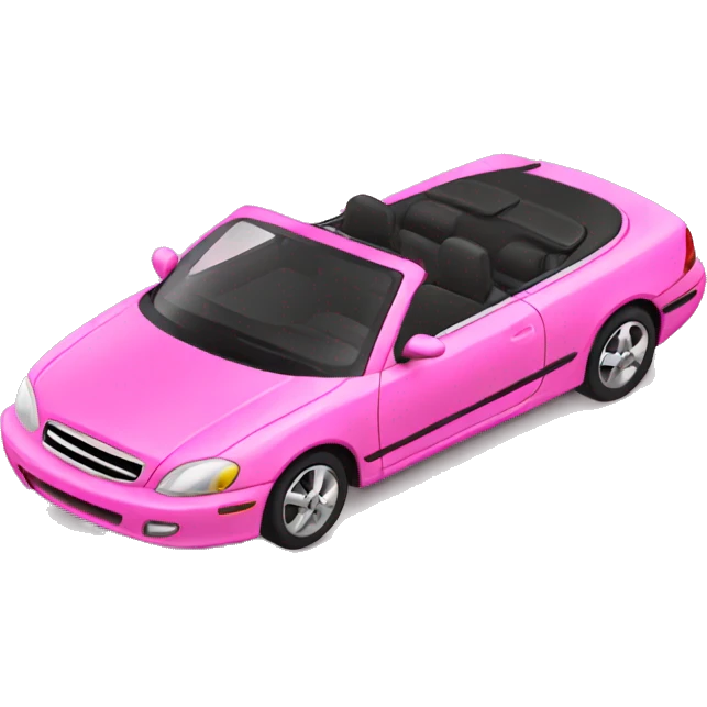 Pink convertible emoji