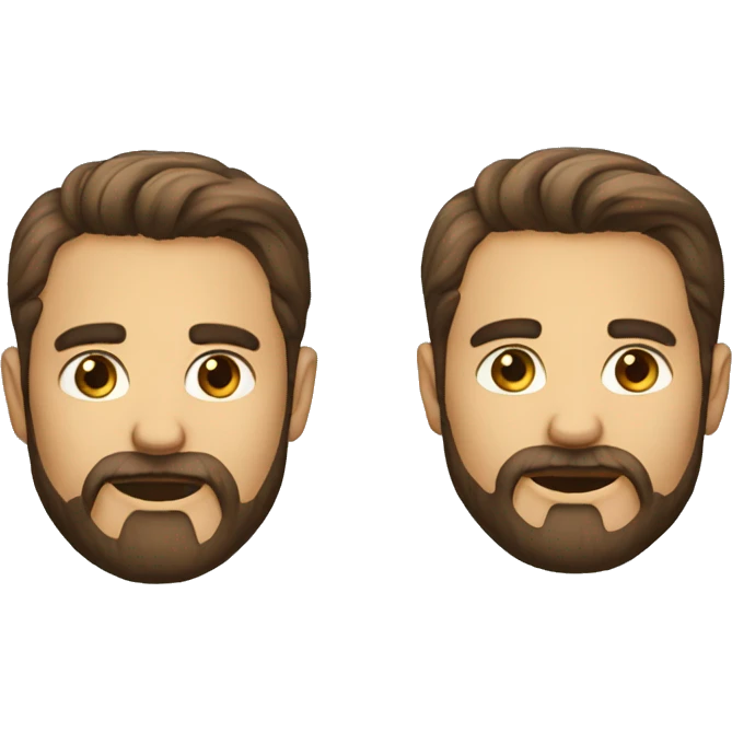 Remove beared  emoji