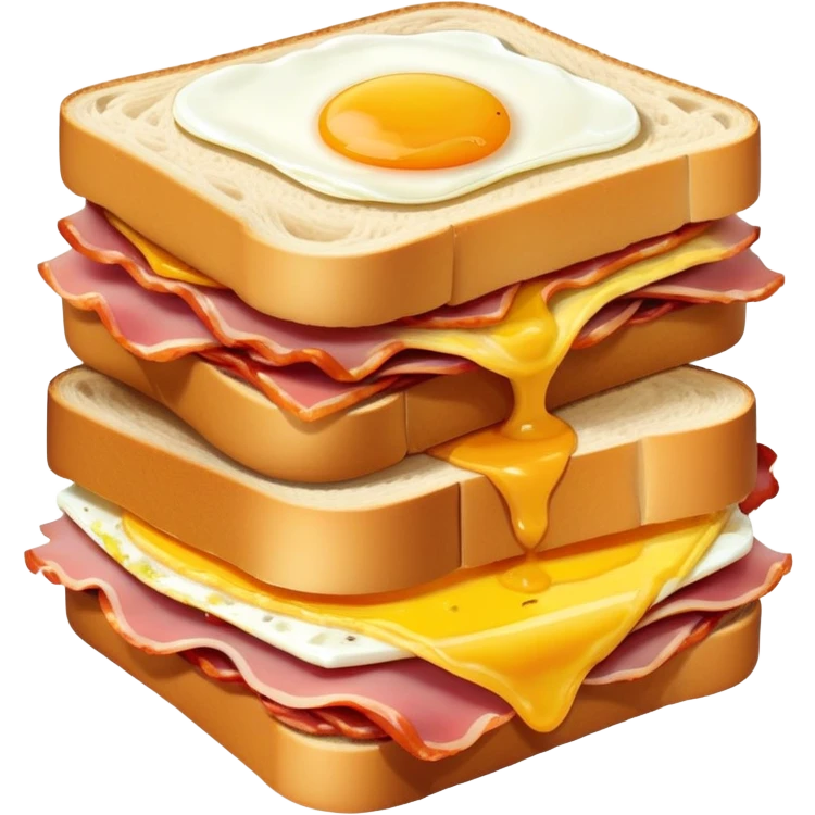 Egg bacon and ham sandwich  emoji