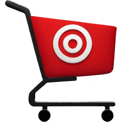 Target shopping cart that’s all red in color emoji