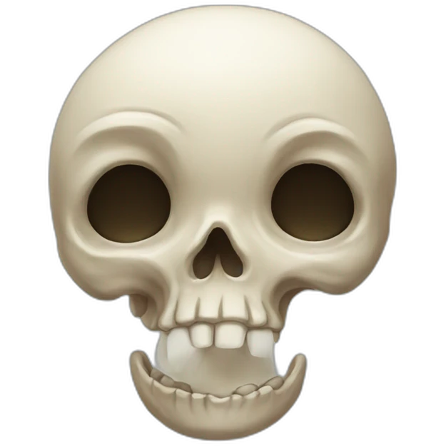 Crying skull emoji