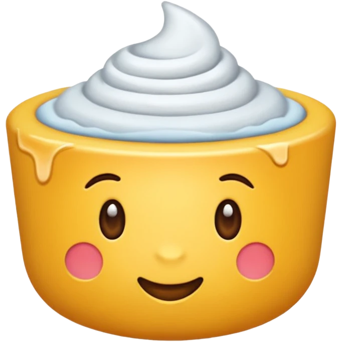 Банка крема для лица  emoji