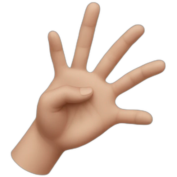 Hand heart emoji