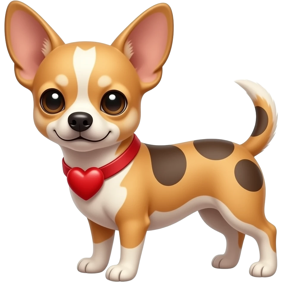 add a heart emoji to this chihuahua emoji