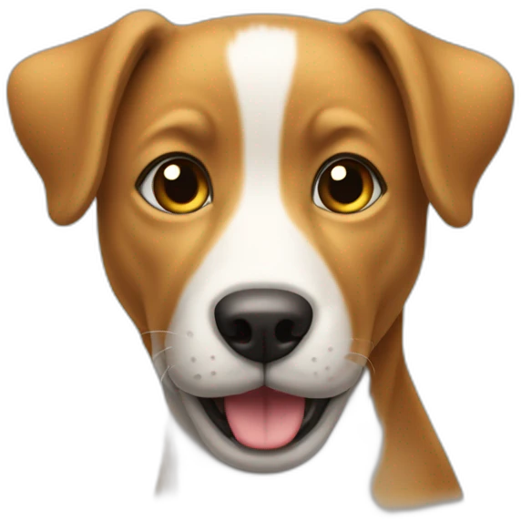 Un chiensur un chat. emoji