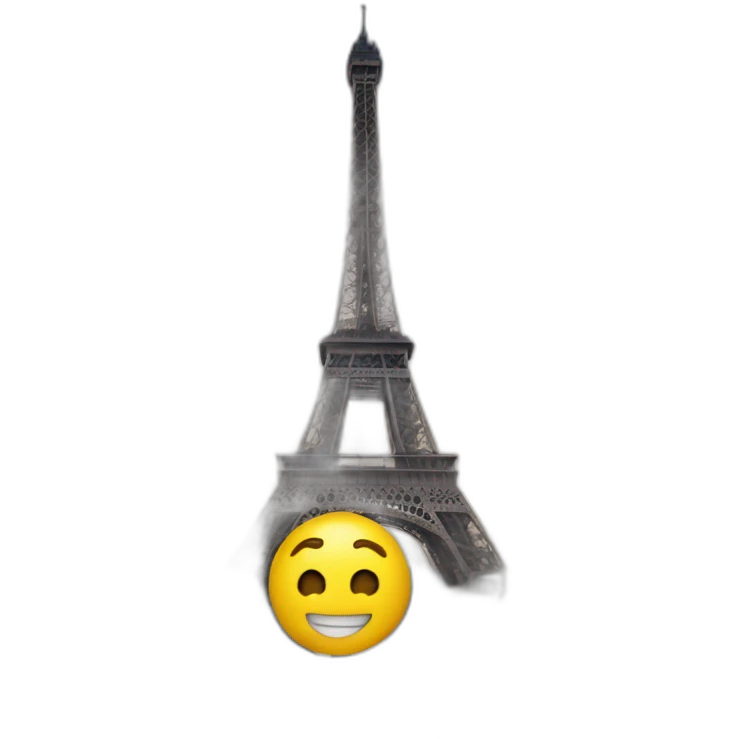 macron sur la tour eiffel emoji
