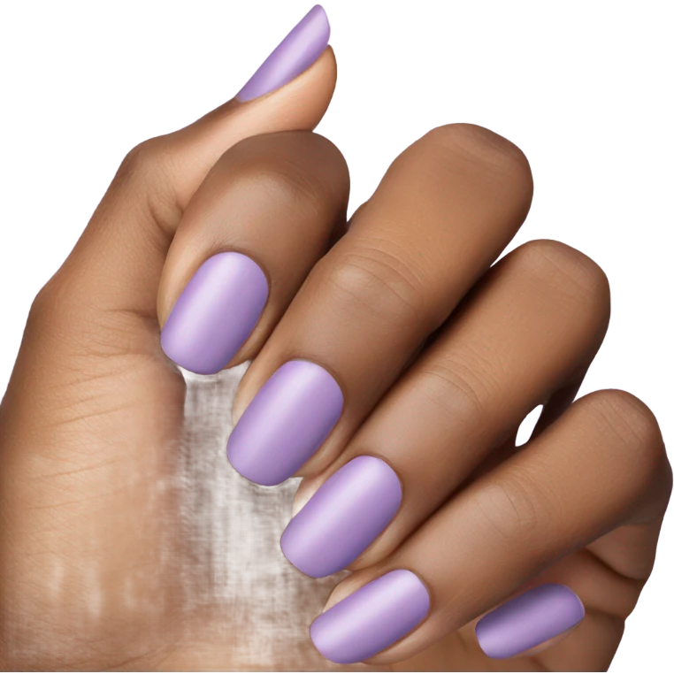 light purple nail color emoji
