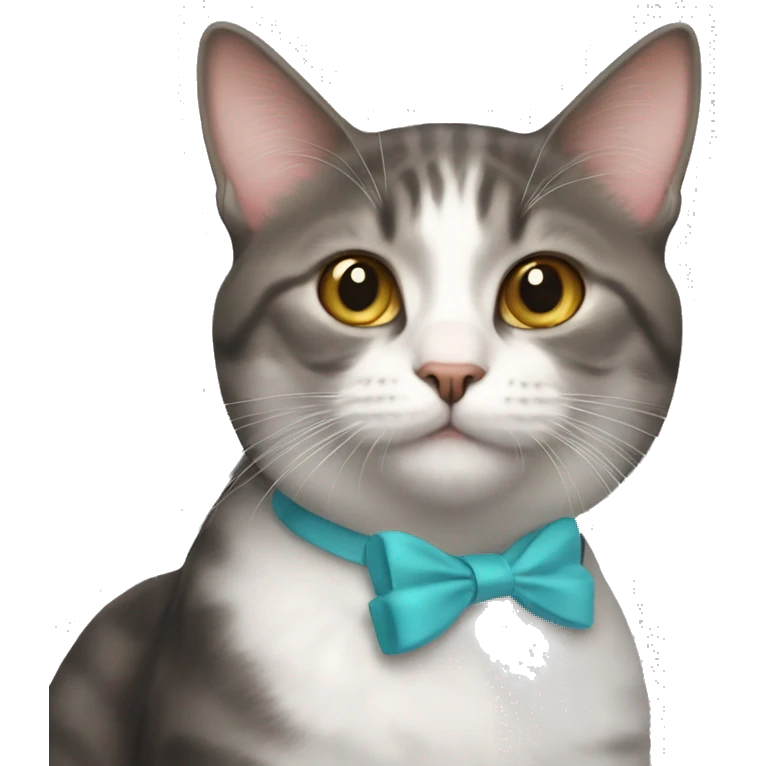 cat with bow emoji