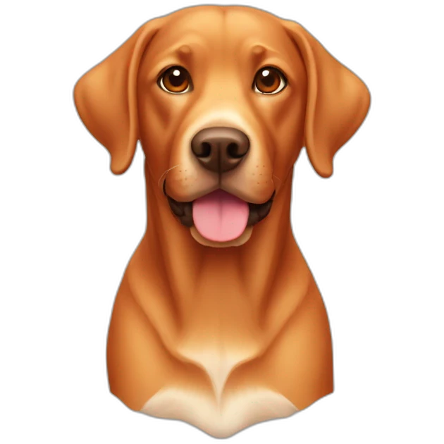 Red Labrador Italian style  emoji