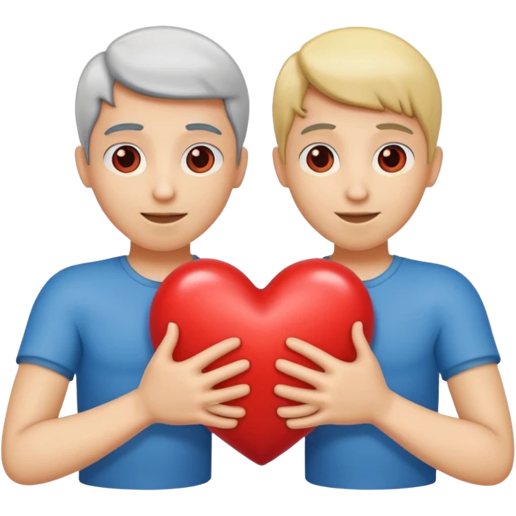 Un brazo abrazando un brazo abrazando un corazón un corazón emoji