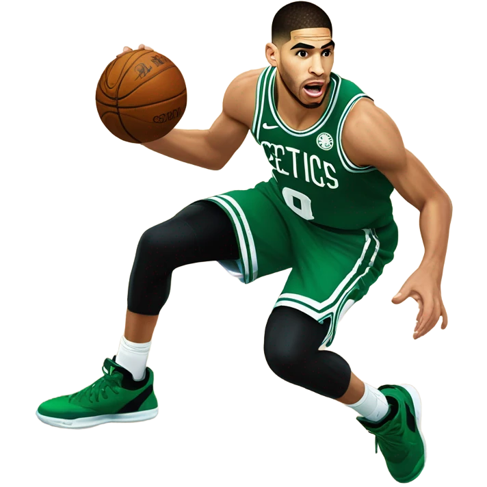 celtics player tatum dunking for the win emoji