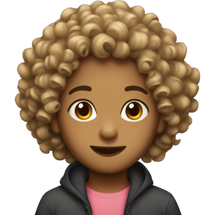 Curly hair emoji