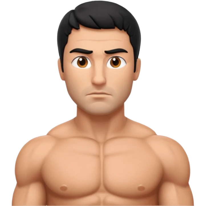 crea a un griego estoico, muy musculoso 3d emoji
