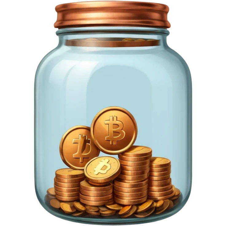 jar with a one coins emoji