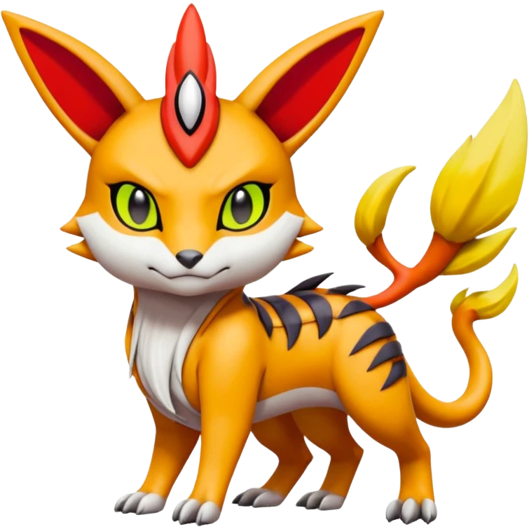 Meloetta-Guilmon-Renamon-Pokémon-Fakémon-creature emoji