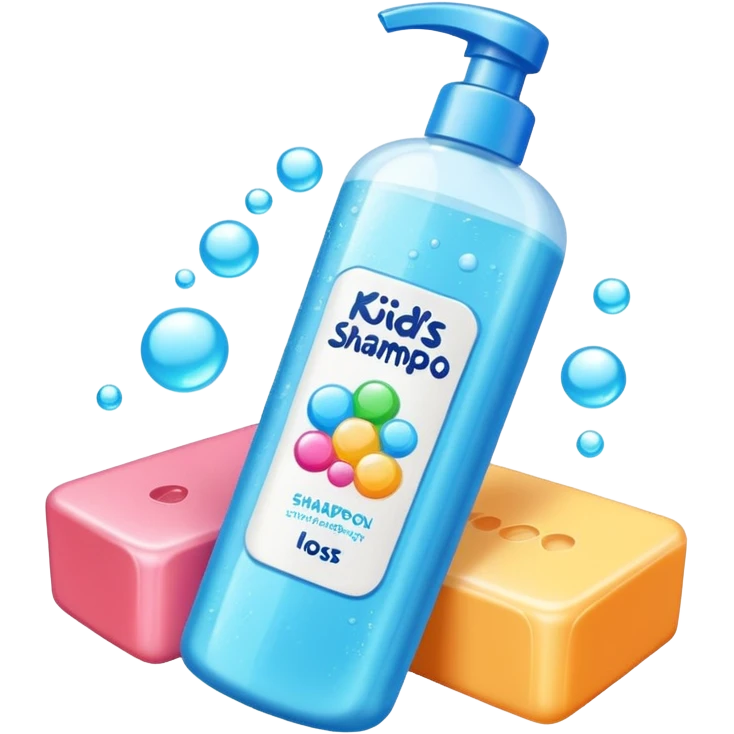 Soap and kids shampoo emoji