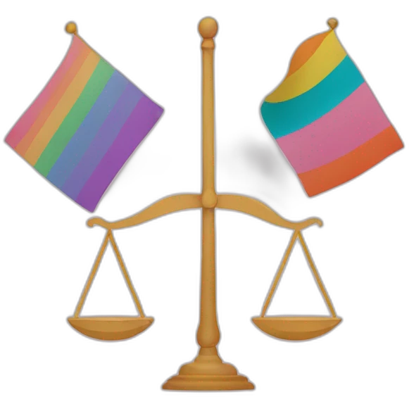 Equality with equality flag and vector scale emoji