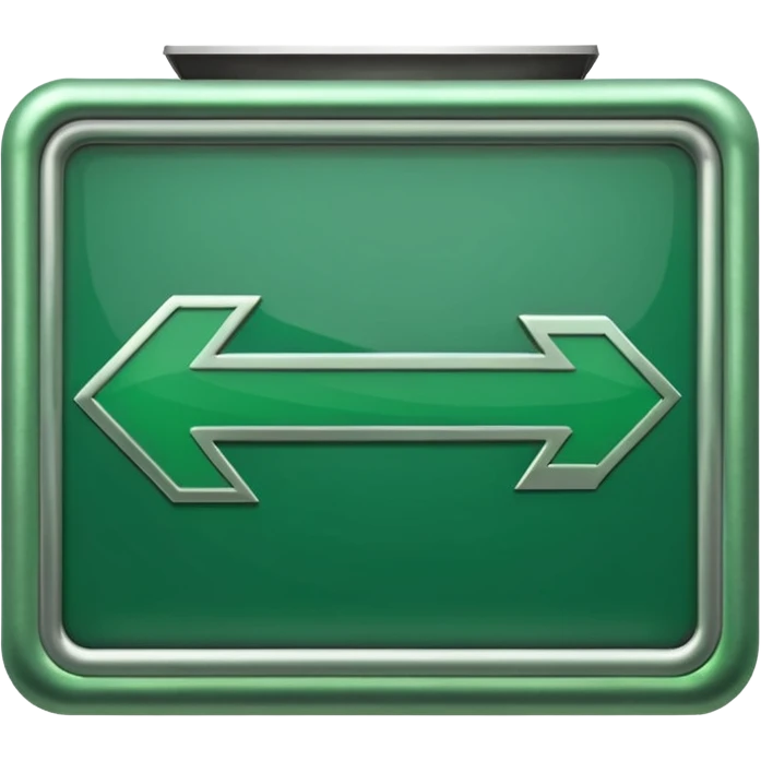 Exit Sign – green arrow,Subway Signs. emoji