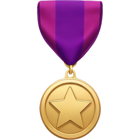 Purple Heart medal emoji