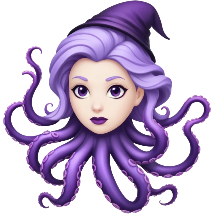 Ursula sea witch with tentacles emoji