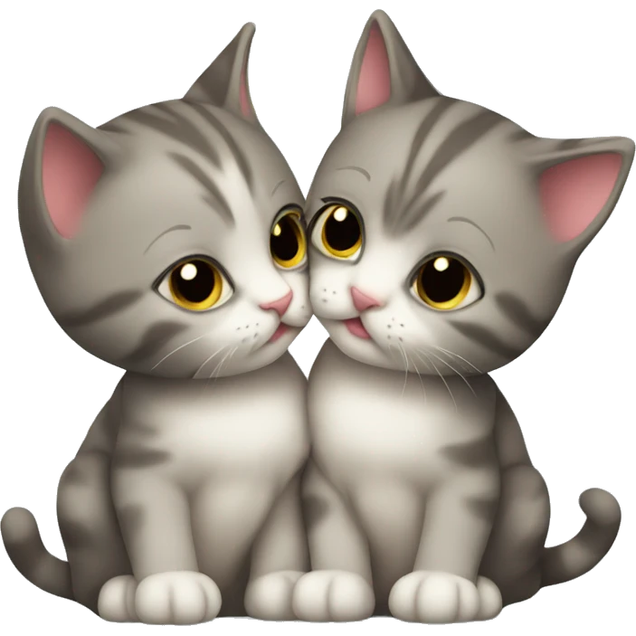 Kissing kitten emoji