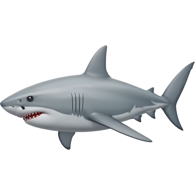 White shark svg emoji