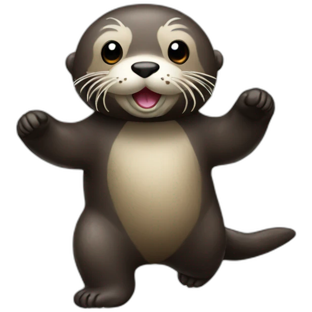 walking sea otter emoji