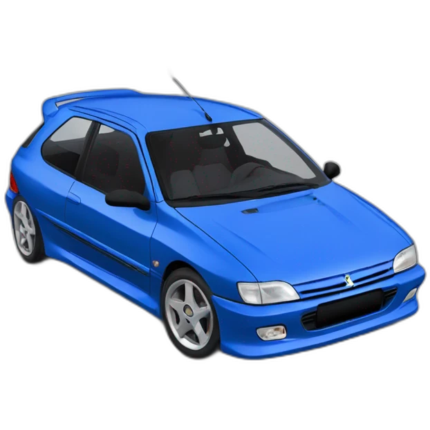 Peugeot 306 bleu tuning emoji