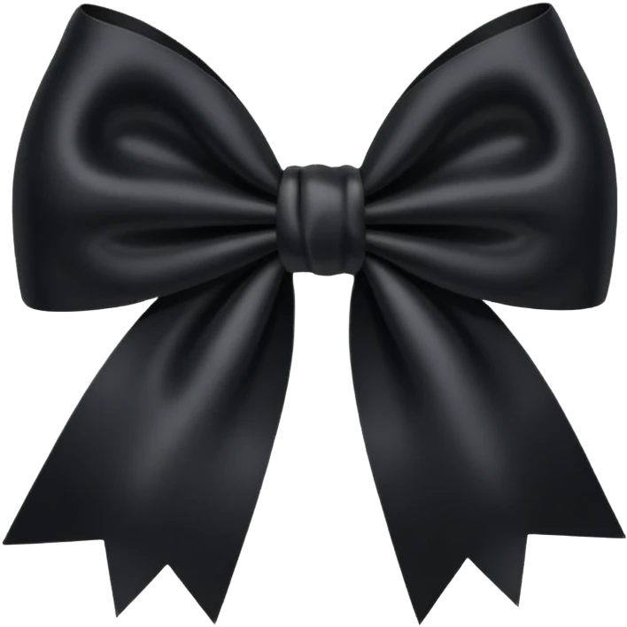 black bow emoji