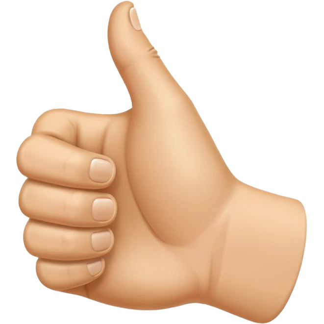 thumbs up hand emoji