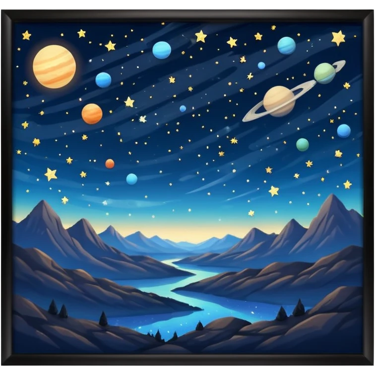stargazing scenery emoji