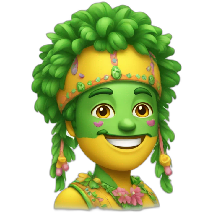 emoji of carnaval, whatsapp style emoji