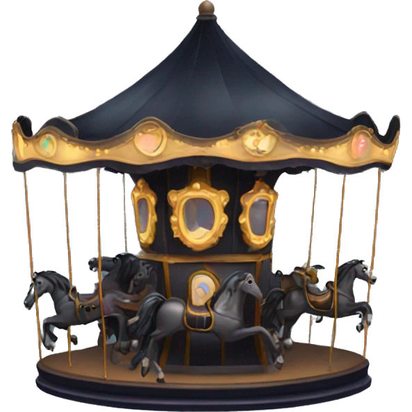 Dark eerie carousel  emoji