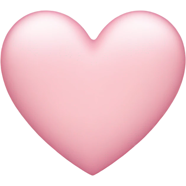 Light pink heart  emoji