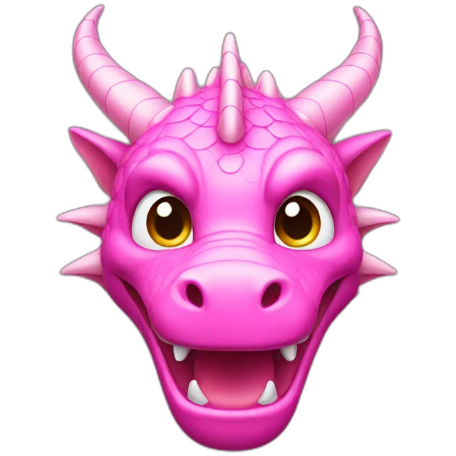 Pink dragon emoji