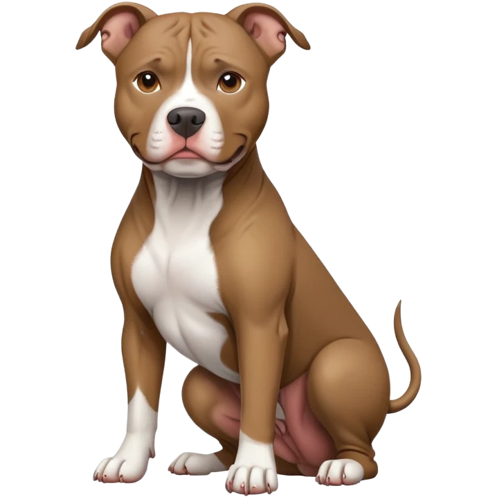 pit bull grey-brown emoji