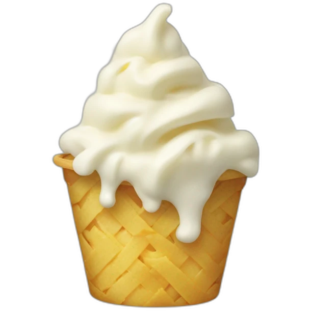 Icecream on noodles emoji