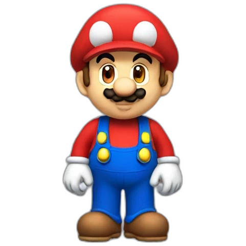 Mario avec bonnet rouge emoji