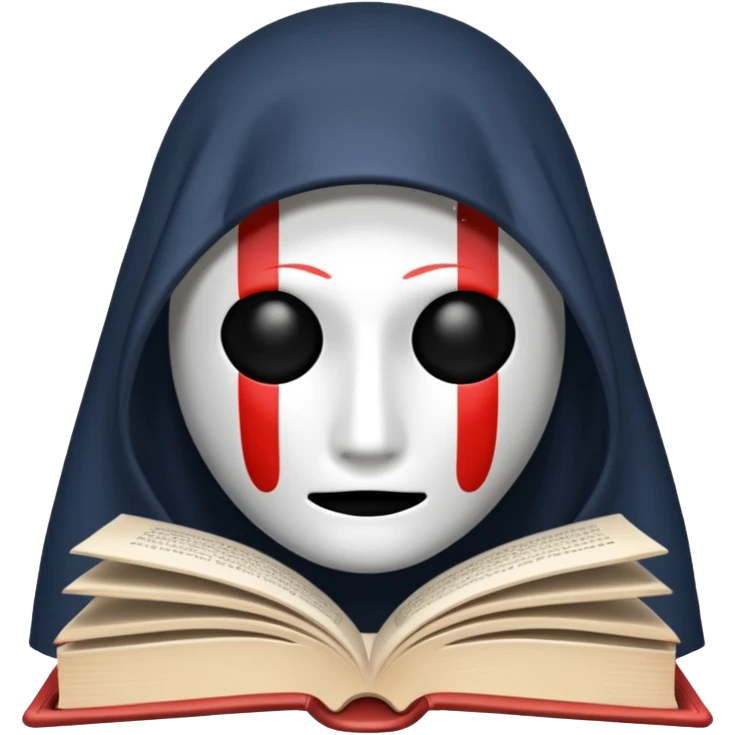 book with no face emoji