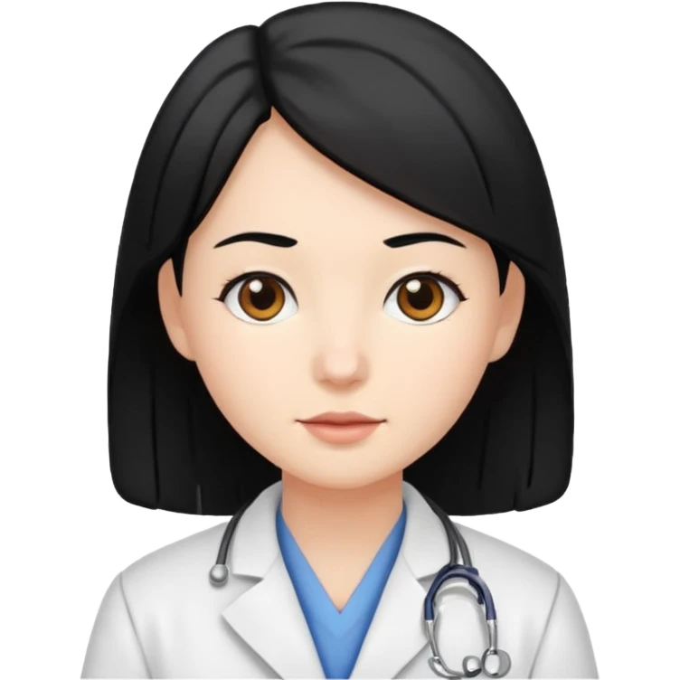 veterinaria cabello negro emoji