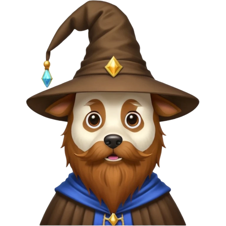 Dog wizard emoji