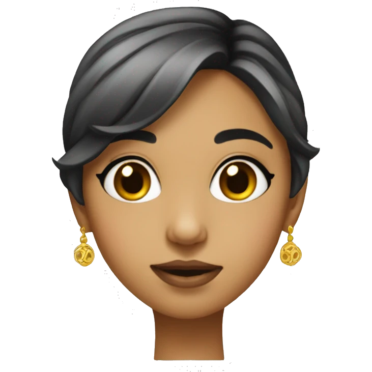 small nose girld fancy emoji