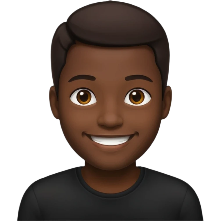 ⁶🤷🏾‍♂️⁷ change color of the shirt to black  emoji