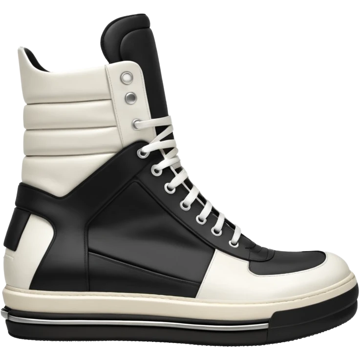rick owens geobasket all white emoji
