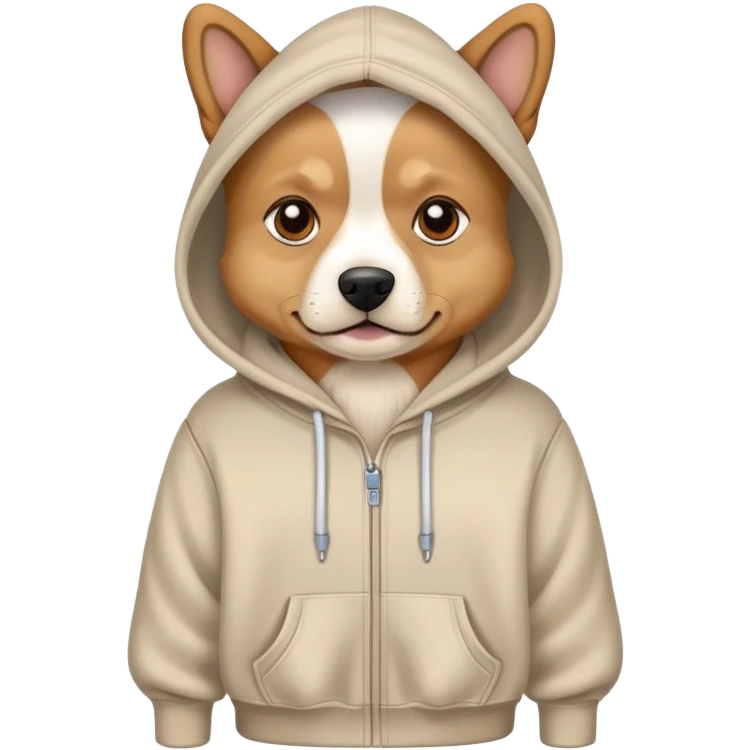 dog with hoodie emoji