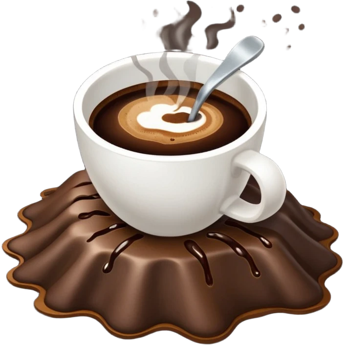 spiled coffee on the ground emoji