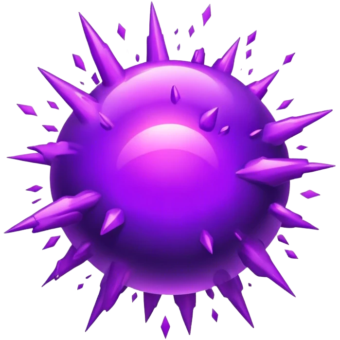 purple bomb explosion emoji