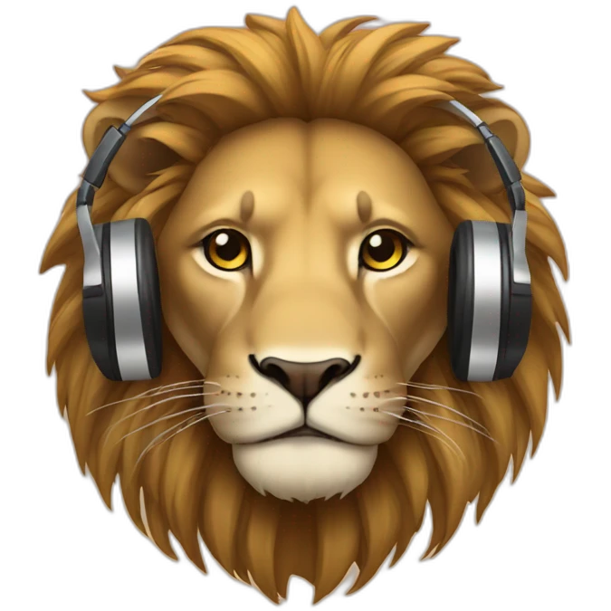 Dj lion emoji