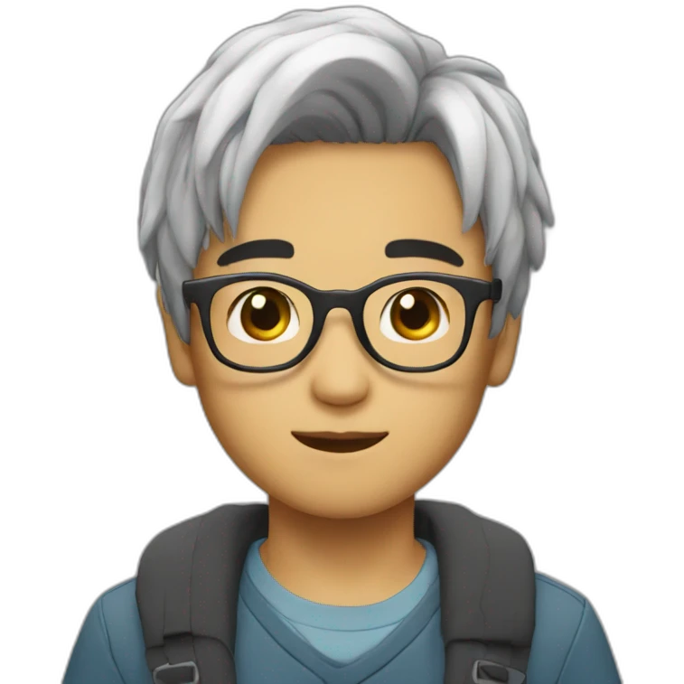 mashhair asianboy with glasses emoji